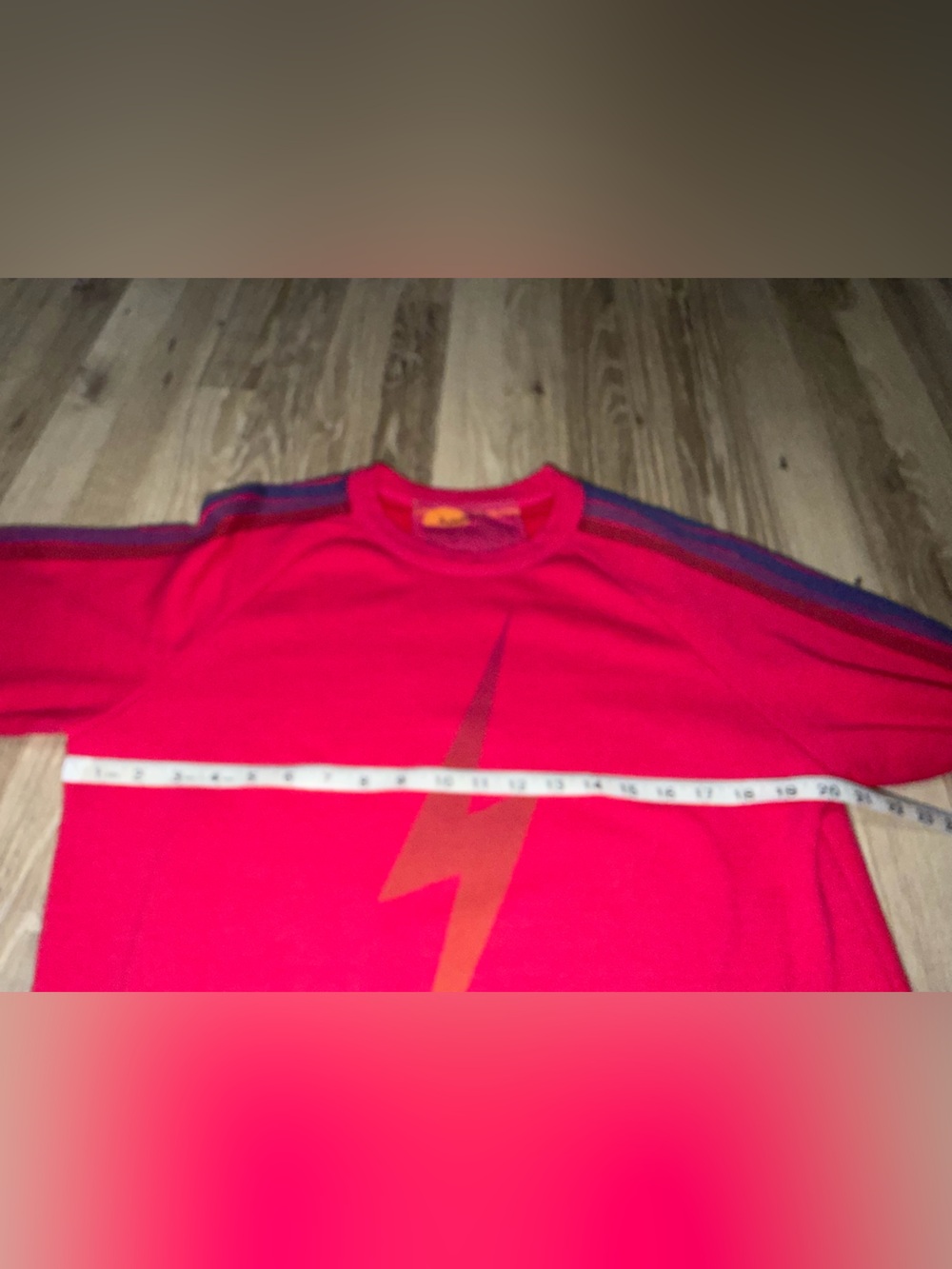 Aviator Nation Bolt 5 Stripe Crew Sweatshirt Pink Size Small - Picture 8 of 8
